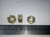 Гайка М14*1,5 коронч низкая Гайка М14*1,5 коронч низкая