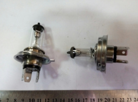 Лампа галогеновая Н4  р43т (Диалуч) с усиками