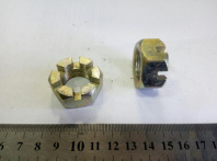 Гайка М20х1,5 корончатая Гайка М20х1,5 корончатая
